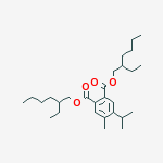 bis(2-ethylhexyl) 4-(isopropyl)-5-methylphthalate molecular structure