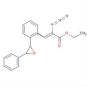 2-Propenoic acid, 2-azido-3-[2-(3-phenyloxiranyl)phenyl]-, ethyl ester molecular structure