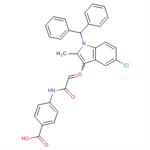 Benzoic acid,4-[[[5-chloro-1-(diphenylmethyl)-2-methyl-1H-indol-3-yl]oxoacetyl]amino]-