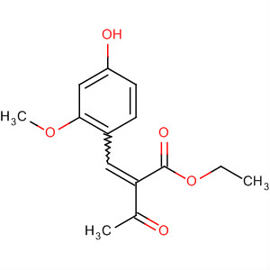 Butanoic acid, 2-[(4-hydroxy-2-methoxyphenyl)methylene]-3-oxo-, ethylester molecular structure