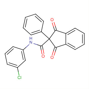 1H-Indene-2-carboxamide,N-(3-chlorophenyl)-2,3-dihydro-1,3-dioxo-2-phenyl- molecular structure