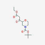 4-Boc-b-oxo-2-morpholinepropanoic acid ethyl ester