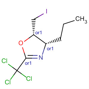 Oxazole, 4,5-dihydro-5-(iodomethyl)-4-propyl-2-(trichloromethyl)-, cis-