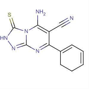 1,2,4-Triazolo[4,3-a]pyrimidine-6-carbonitrile,5-amino-2,3-dihydro-7-phenyl-3-thioxo-