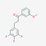 3-METHOXY-3-(3,4,5-TRIFLUOROPHENYL)PROPIOPHENONE molecular structure