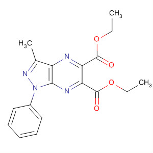 1H-Pyrazolo[3,4-b]pyrazine-5,6-dicarboxylic acid, 3-methyl-1-phenyl-,diethyl ester