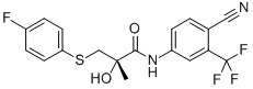 N-[4-cyano-3-(trifluoromethyl)phenyl]-3-[(4-fluorophenyl)thio]-2-hydroxy-2-methylpropanamide