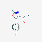 Methyl 5-(4-chlorophenyl)-2-methyl-1,3-oxazole-4-carboxylate