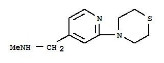 4-[(Methylamino)methyl]-2-(thiomorpholin-4-yl)pyridine
