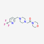 4-[(4-([6-(TRIFLUOROMETHYL)PYRIDIN-3-YL]METHYL)PIPERAZIN-1-YL)ACETYL]MORPHOLINE