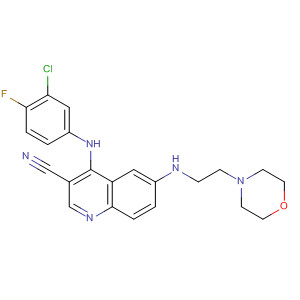3-Quinolinecarbonitrile,4-[(3-chloro-4-fluorophenyl)amino]-6-[[2-(4-morpholinyl)ethyl]amino]-