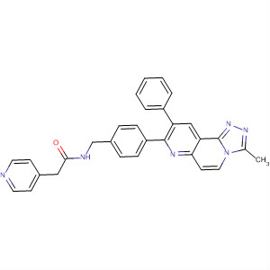 4-Pyridineacetamide,N-[[4-(3-methyl-9-phenyl-1,2,4-triazolo[3,4-f][1,6]naphthyridin-8-yl)phenyl]methyl]-