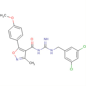4-Isoxazolecarboxamide,N-[[[(3,5-dichlorophenyl)methyl]amino]iminomethyl]-5-(4-methoxyphenyl)-3-methyl-