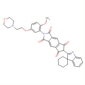 Cyclopent[f]isoindole-1,3,5,7(2H,6H)-tetrone,2-[2-methoxy-5-[2-(4-morpholinyl)ethoxy]phenyl]-6-(spiro[cyclohexane-1,3'-[3H]indol]-2'-yl)-
