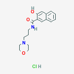 3-hydroxy-N-[3-(morpholino)propyl]naphthalene-2-carboxamide hydrochloride