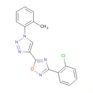 1,2,4-Oxadiazole,3-(2-chlorophenyl)-5-[1-(2-methylphenyl)-1H-1,2,3-triazol-4-yl]-