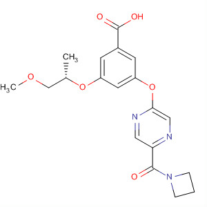 Benzoic acid,3-[[5-(1-azetidinylcarbonyl)-2-pyrazinyl]oxy]-5-[(1S)-2-methoxy-1-methylethoxy]-