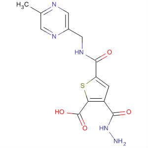 2-Thiophenecarboxylic acid,5-[[[(5-methyl-2-pyrazinyl)methyl]amino]carbonyl]-, hydrazide