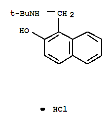 1-[(tert-butylamino)methyl]-2-naphthol molecular structure