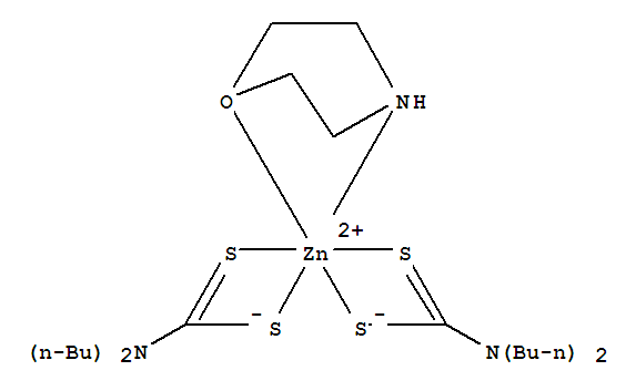 Bis(dibutyldithiocarbamato-S,S')(morpholine-N4,O1)zinc