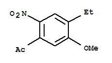 1-(4-Ethyl-5-methoxy-2-nitrophenyl)ethanone molecular structure